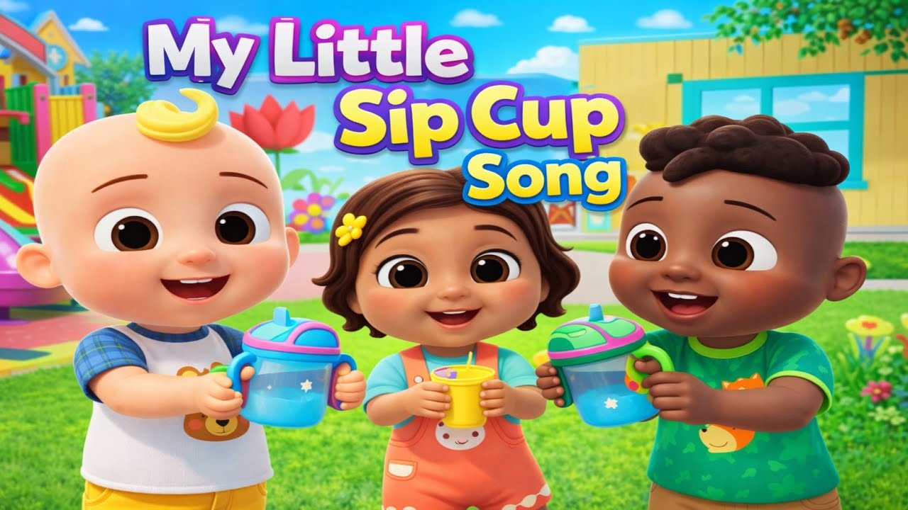 My Little Sip Cup Song 🥤 | Fun Toddler Drinking Song | Kids Nursery Rhyme