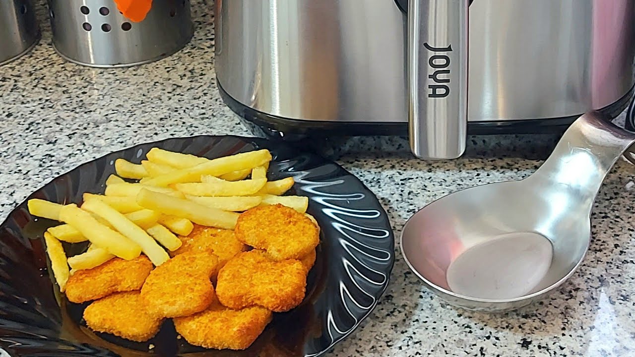 💙 FREIDORA DE AIRE🔌PLATO COMBINADO RÁPIDO 🏃‍♀️ POQUÍSIMO ACEITE #joya #airfryer // BEATRIZ COCINA