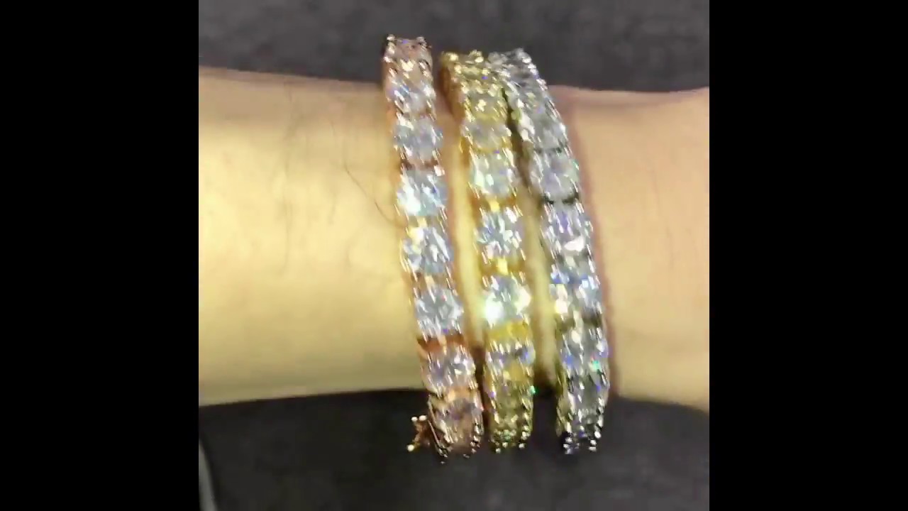 BLING 6MM CZ Diamond Tennis Bracelets | Choose from Gold, Rose Gold, Rhodium
