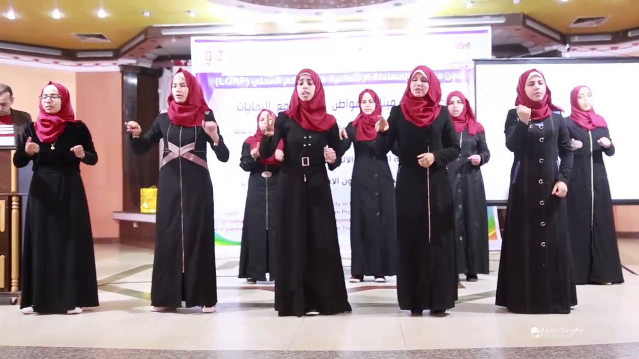 السلام الوطني الفلسطيني بلغة الاشارة
