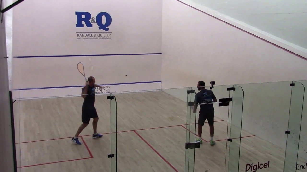 Bermuda R&Q Legends of Squash 2016 Amr Shabana vs John White G1