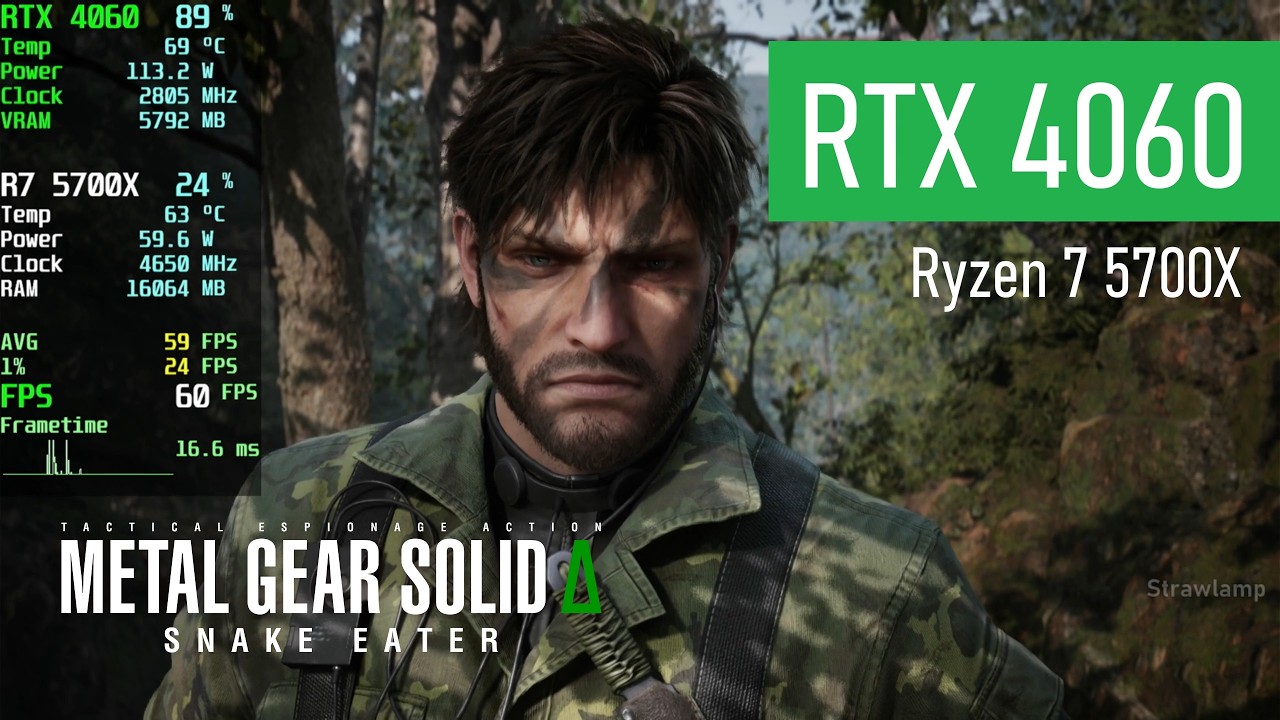 METAL GEAR SOLID Δ: SNAKE EATER | RTX 4060 8GB | Ryzen 7 5700X