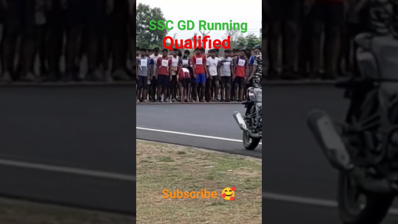 #SSC GD physical running video live  Qualified 2023