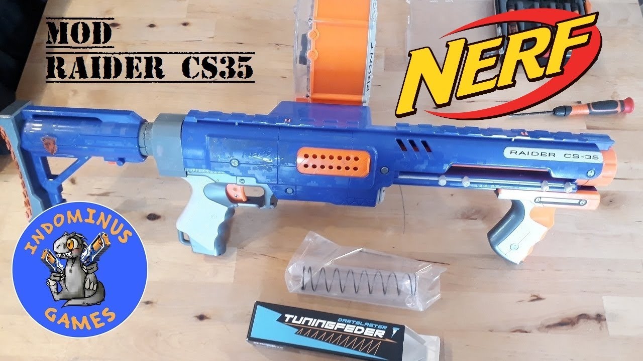 MOD Nerf Raider CS 35 changement de ressort