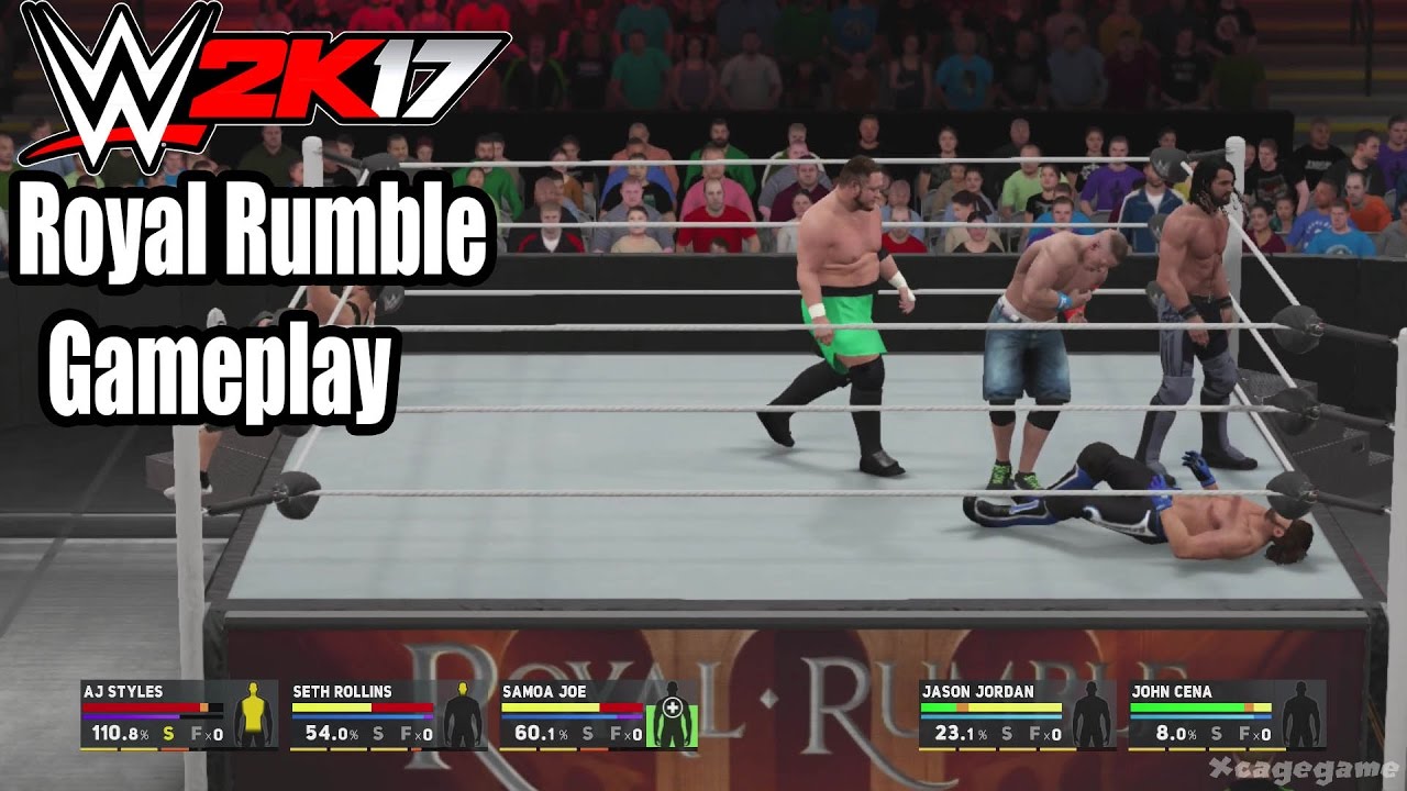 WWE 2K17 Royal Rumble Match Gameplay