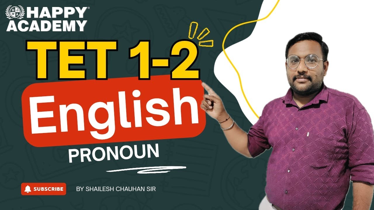 TET 1 & 2 English Grammar | Pronoun Full Concept with Tricks | Most imp Questions | Happy Academy