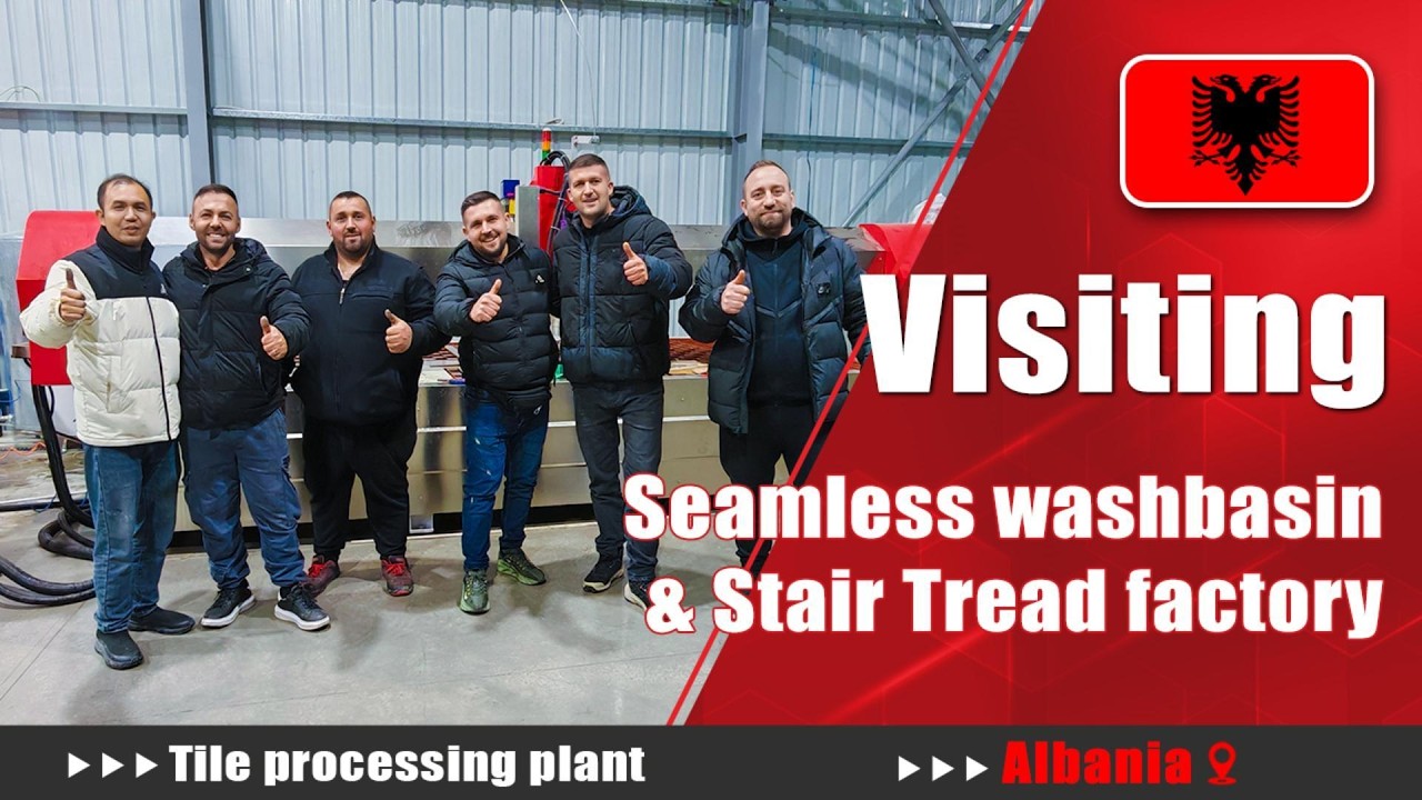 How to set up a seamless basin and stair tread factory with 5-axis waterjet other equipment？Albania