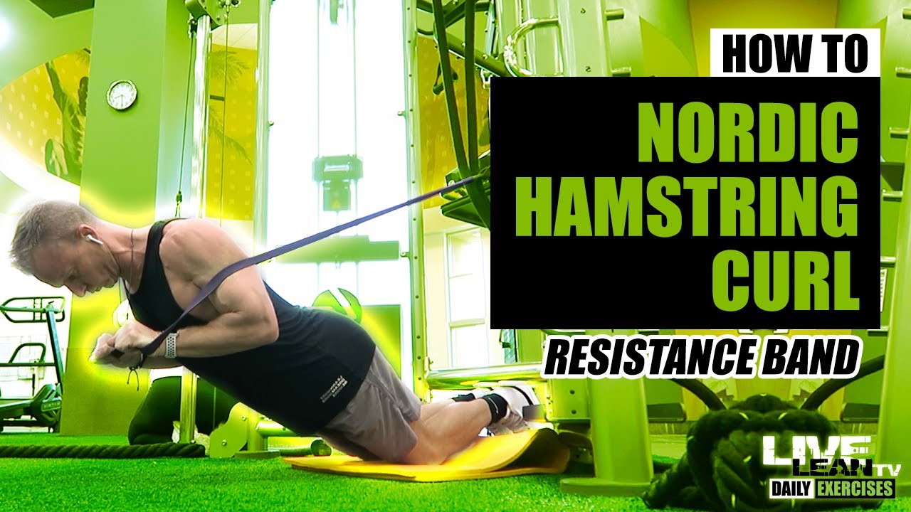 How To Do A RESISTANCE BAND ASSISTED NORDIC HAMSTRING CURL | Exercise Demonstration Video and Guide