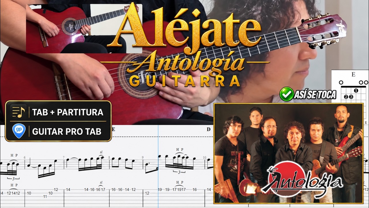 Aléjate - Antología | Tutorial - Cover - Arreglos + Tablaturas Dinámicas + Acordes