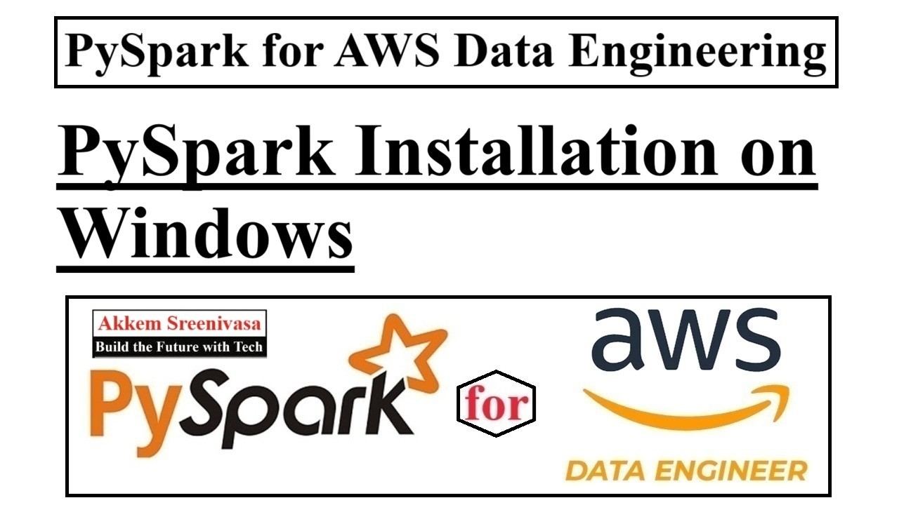 PySpark for AWS Data Engineering Part 7, PySpark Installation on Windows, aws, pyspark, amazon webse