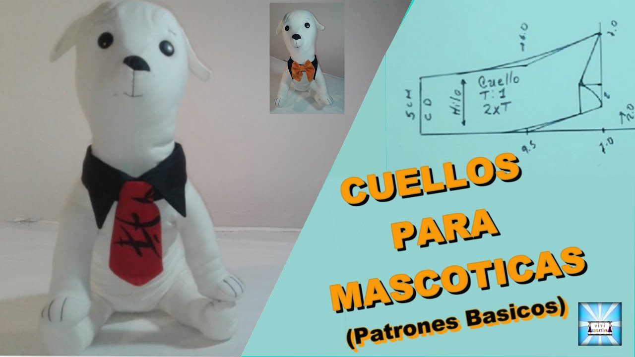 COMO  CREAR CUELLOS PARA LAS CAMISAS DE  MASCOTAS (Patron Basico facil)