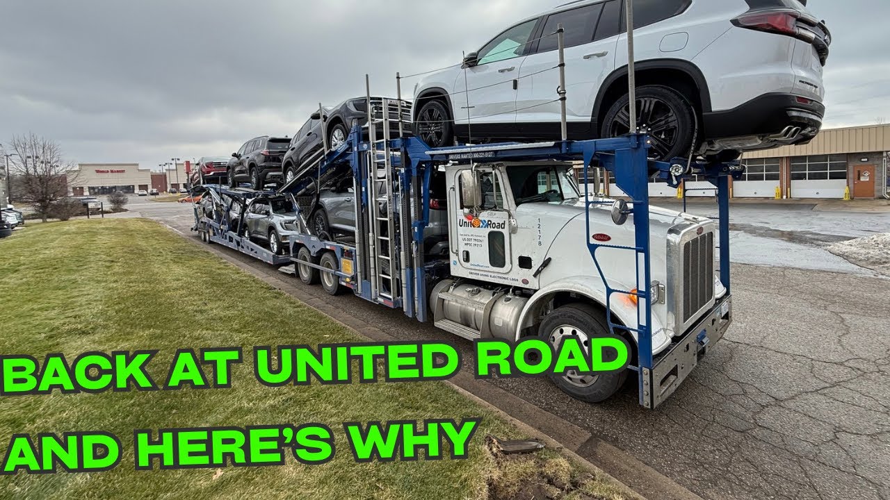 Made a big change again. Rolling up north. #carhauling #trucking