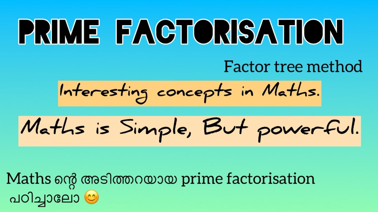 Prime factorisation. Factor tree method. #lcm #hcf #squareroot #nthroot #exponents #power