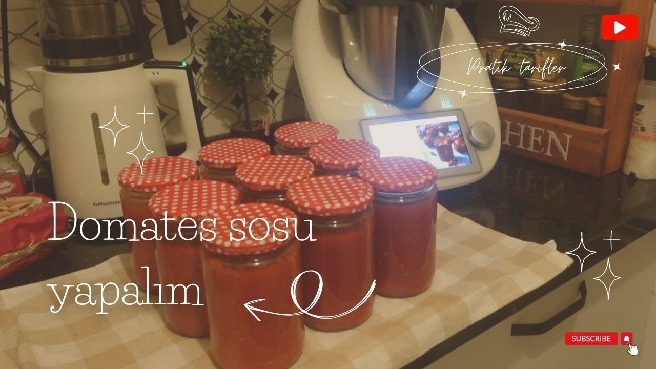 Domates sosu yapıyoruz - Thermomix'le | We make tomato sauce - with Thermomix