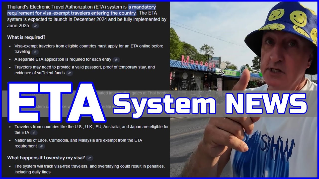 The Streets of Rawai with News On ETA 'Thailand's Electronic Travel Authorization' Ep02