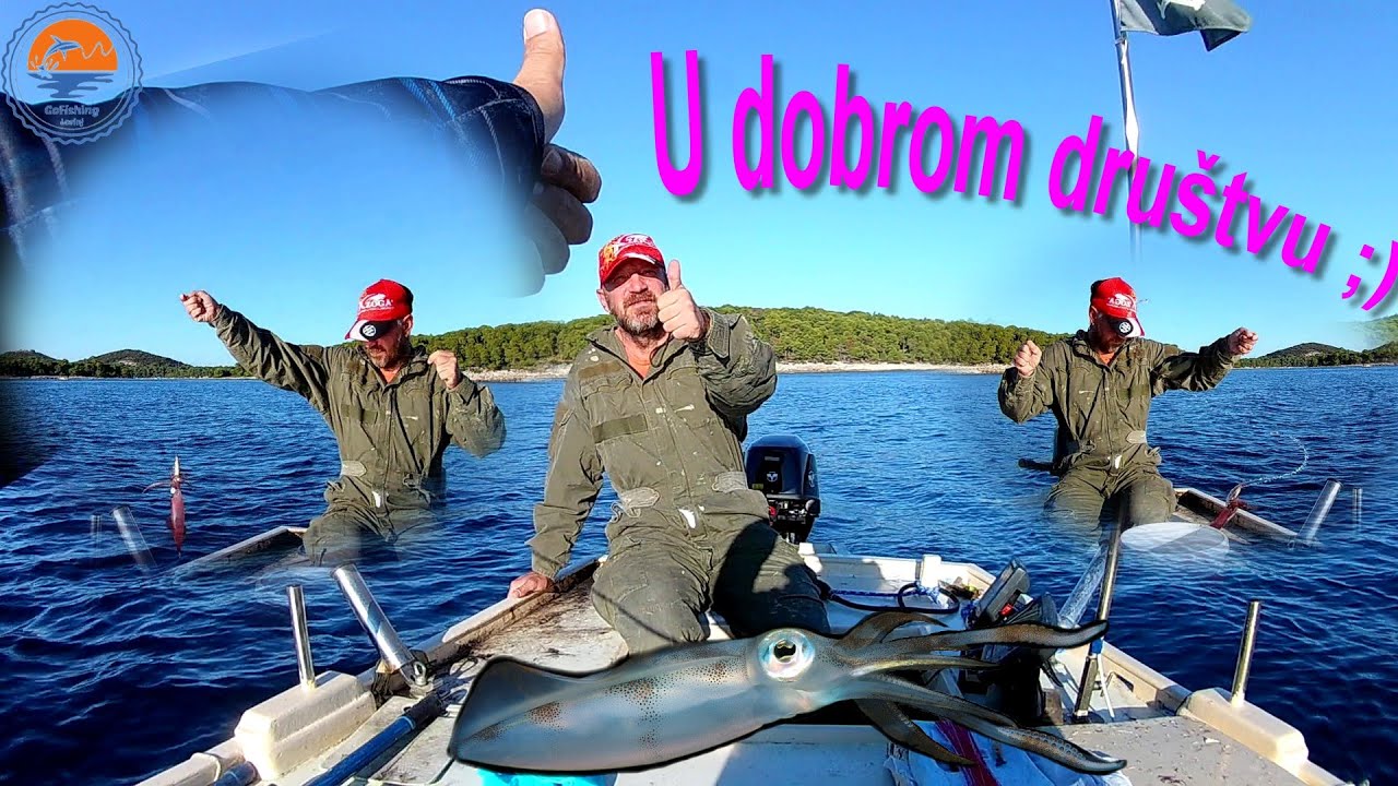 U dobrom društvu - tataki vs peskafondo -  squid fishing Mali Losinj