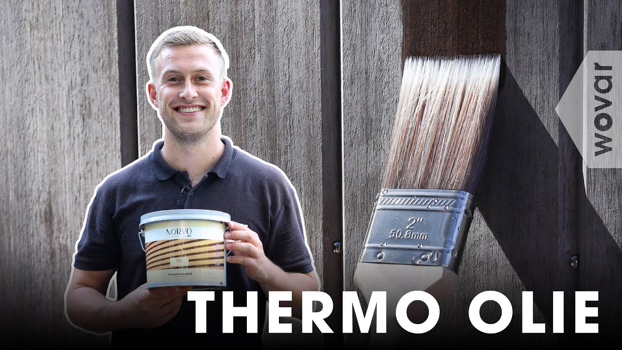 Thermisch gemodificeerd hout behandelen | Thermo olie