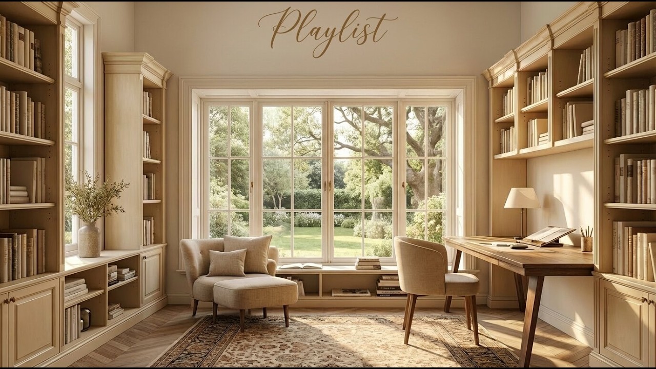 Playlist 부드러운 햇살이 드는 서재 느긋하게 흐르게 흐르는 오후의 시간 | Cozy Library Jazz | Afternoon Study  힐링 플레이리스트
