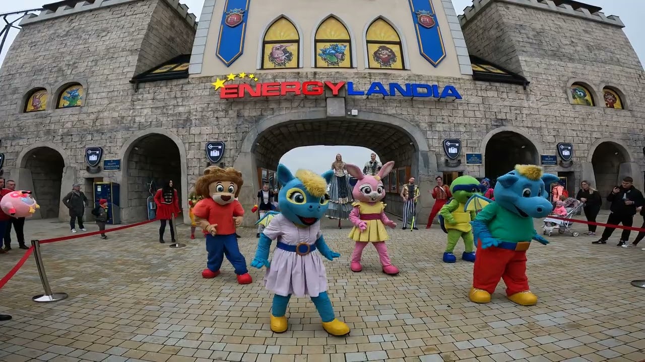 Energylandia Show na zakończenie dnia w Parku - Maj 2023 - 4K GoPro 10 - przed sezonem
