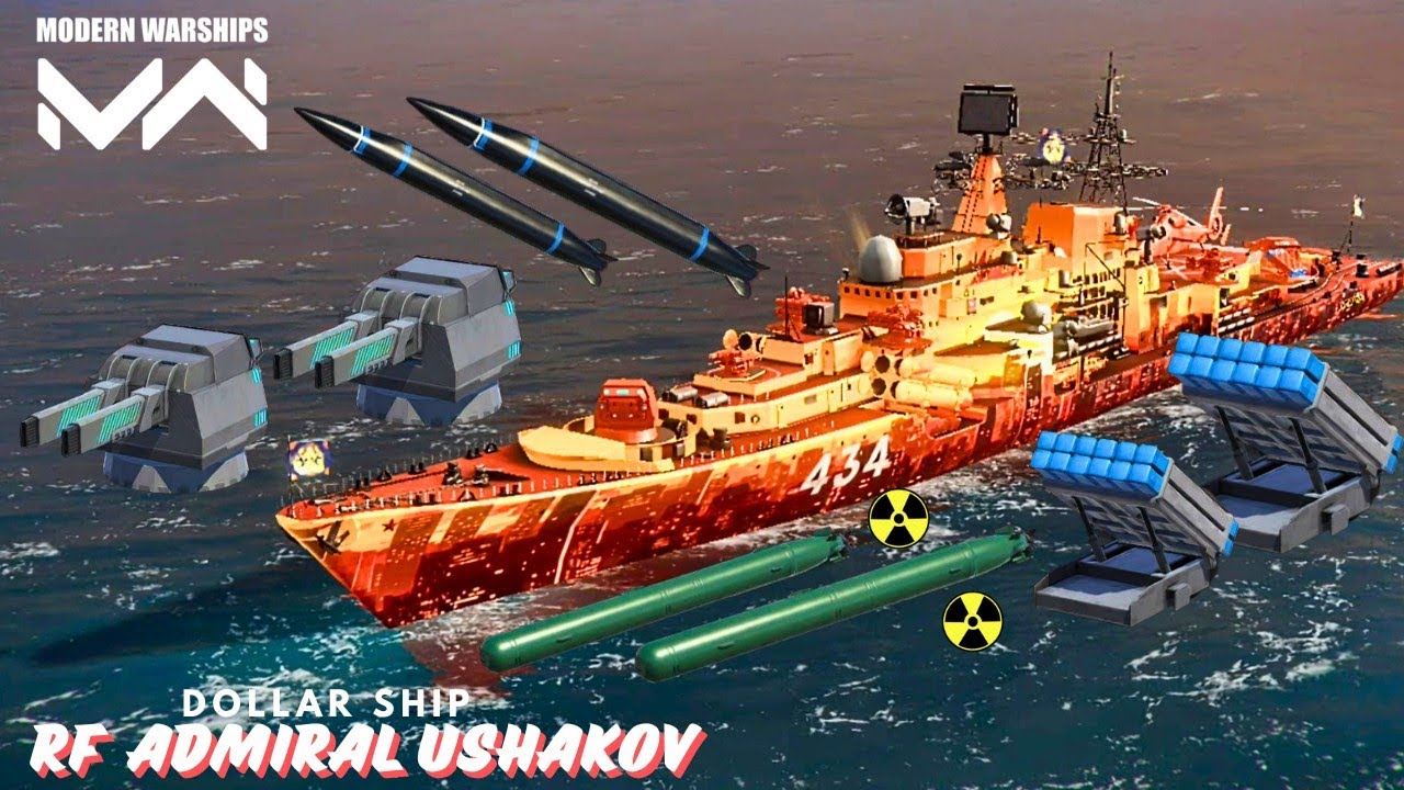 RF ADMIRAL USHAKOV - Most powerfull 🔥 Dollar ship in  modern warships...