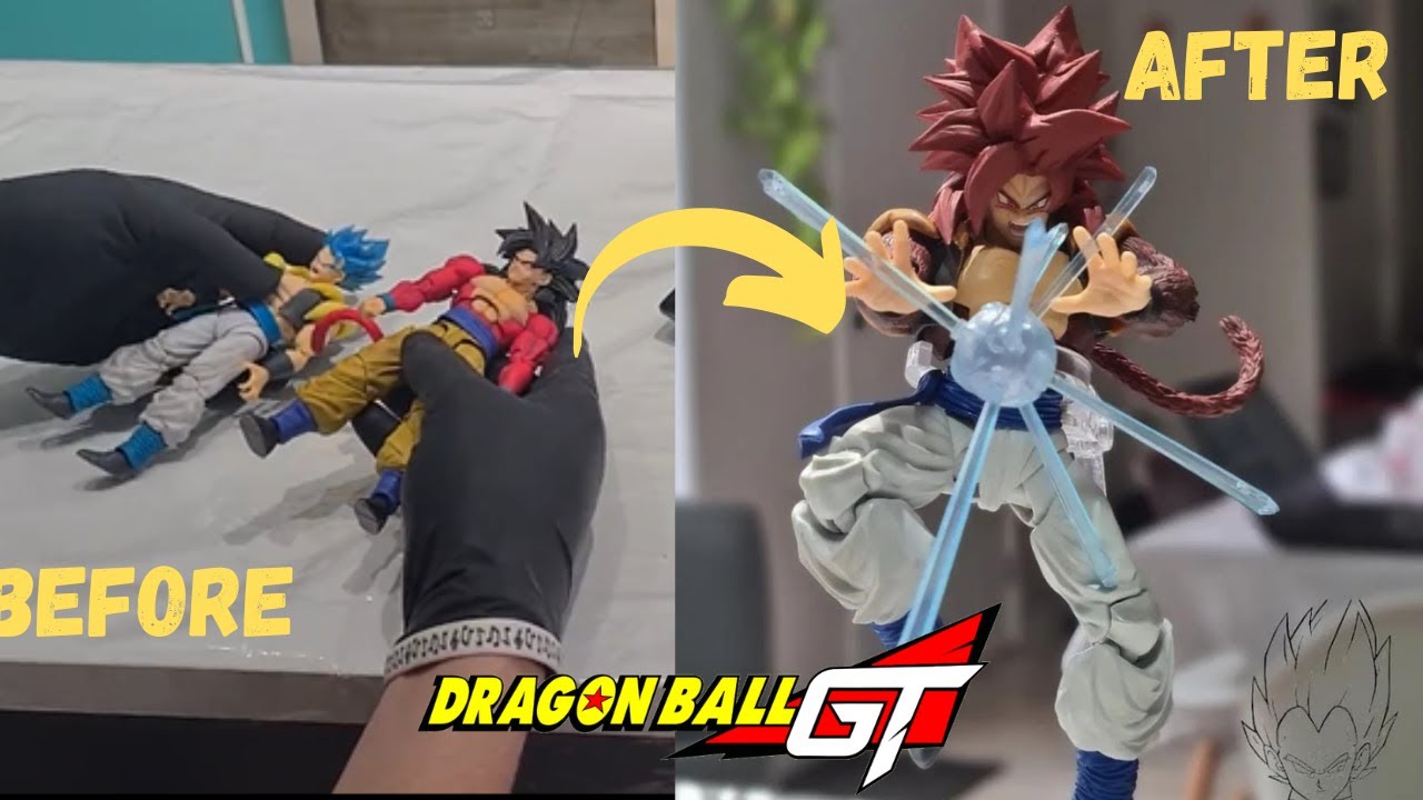 Gogeta ssj4 custom Sh figuarts - How you can make one