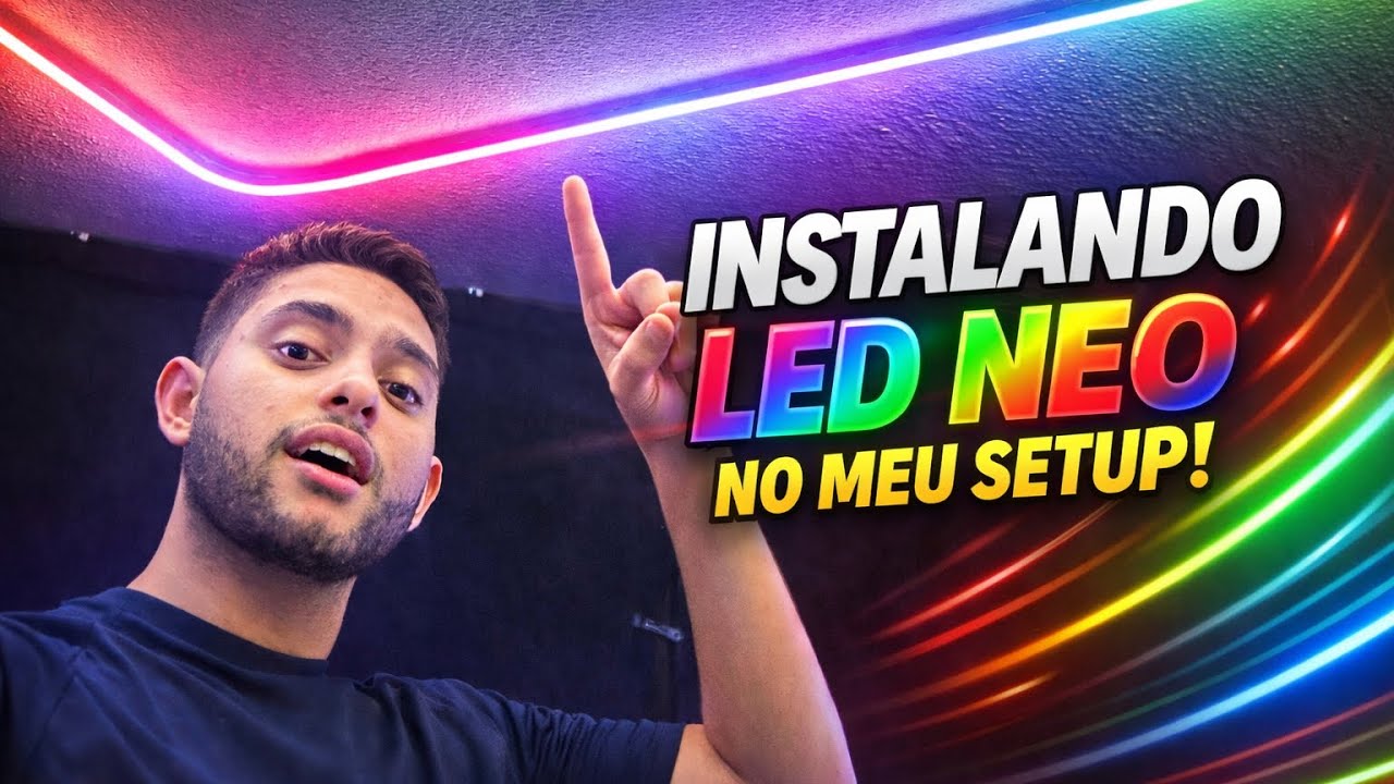 Transformei Meu Quarto de Alojamento com LED RGB! 🔥😱