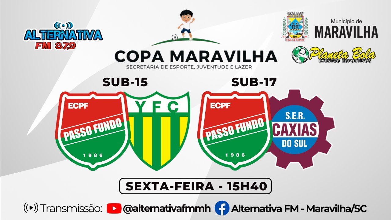 SEMIFINAIS DA COPA MARAVILHA 2026 - RODADA DUPLA