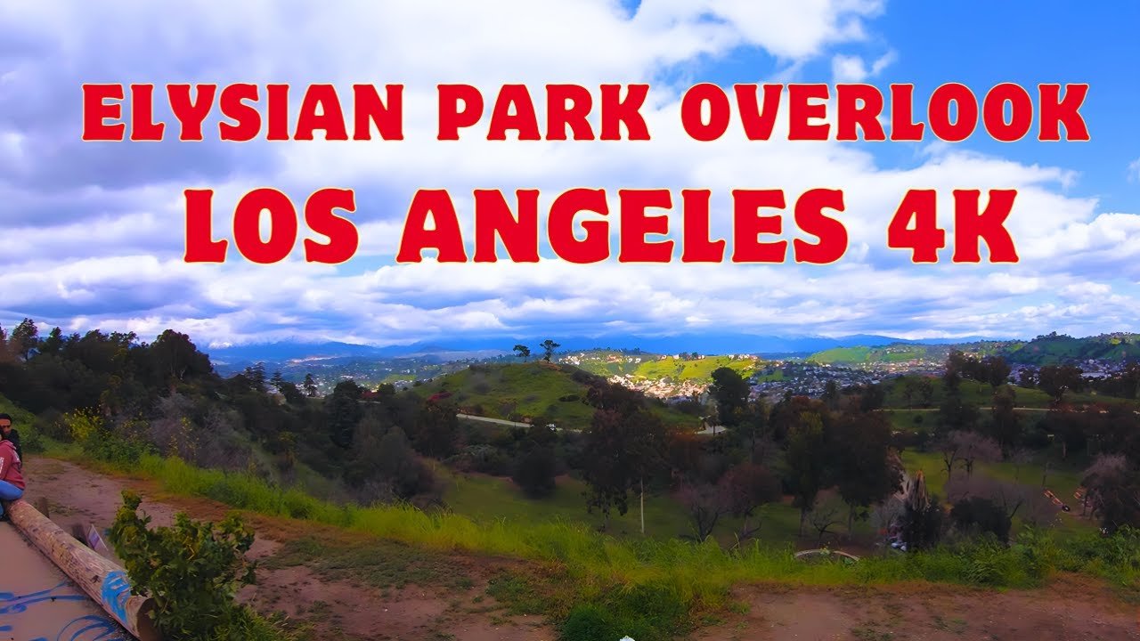 Walk Tour 4K | Elysian Park Overlook | Los Angeles, California, USA | Most Beautiful Nature Videos