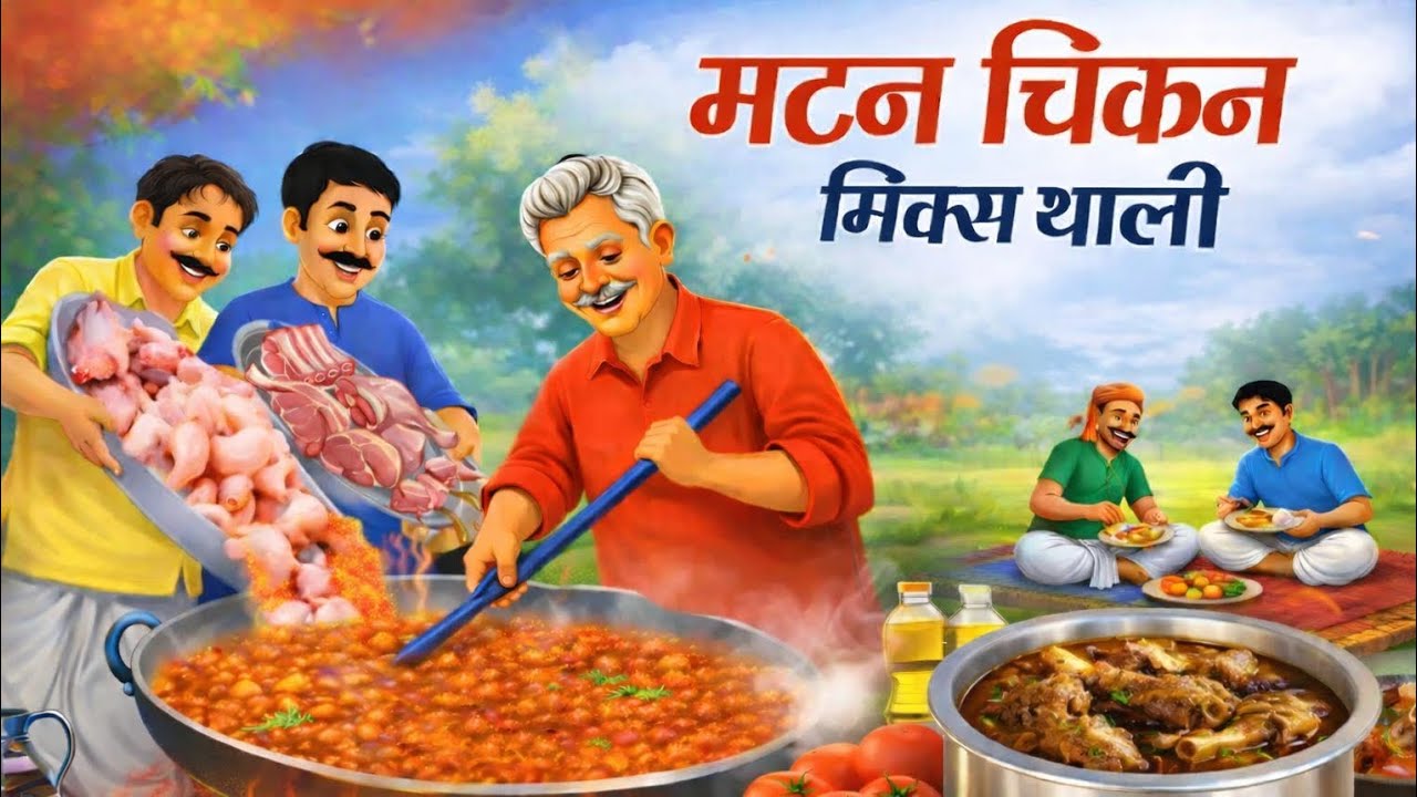 मटन  चिकन मिक्स  | Mutton Chicken Mix | Hindi Kahani | Moral Story | Hindi Stories #youtubeshorts 