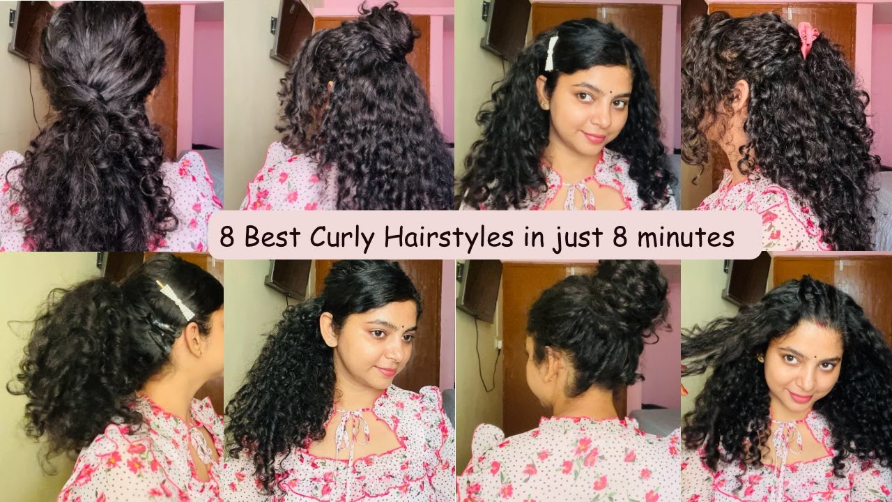 8 EASY CURLY HAIRSTYLES / HAIR TUTORIAL 