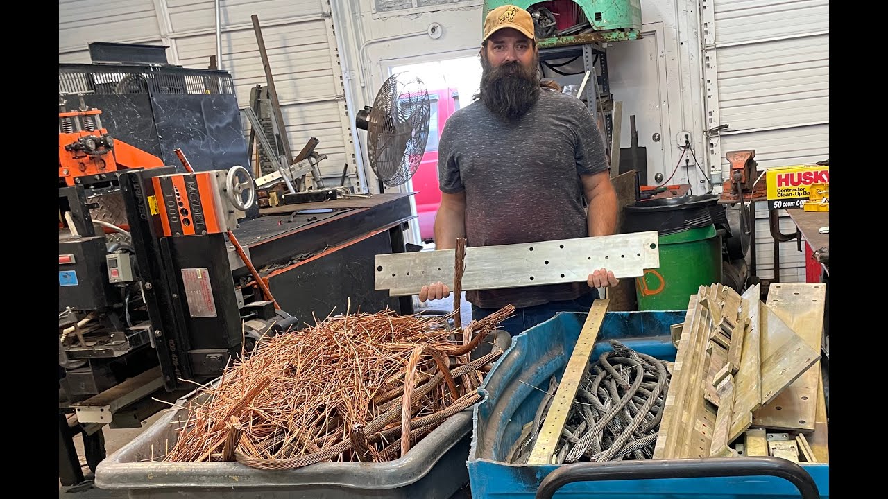 $5800 Worth Of Copper Shredded By The Copper King & Massive Copper Bus Bars