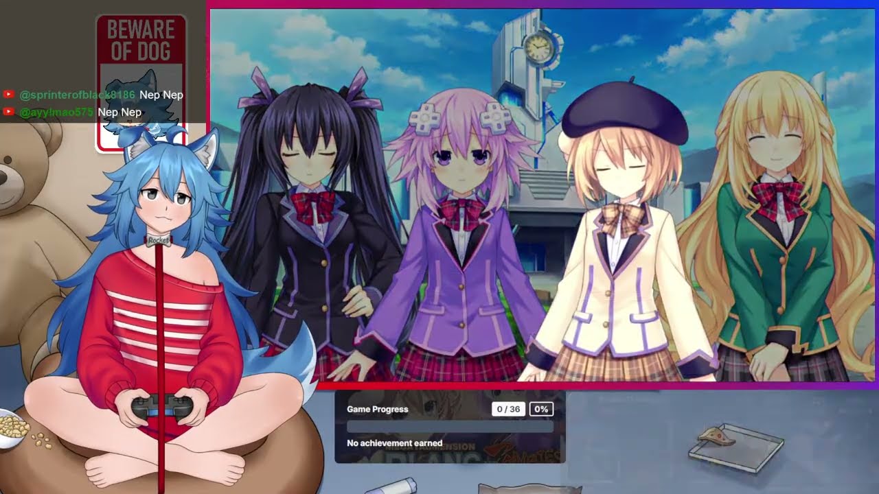 Playing MegaTagmension Blanc + Neptune VS Zombies (PS Vita) #1 - #vtuber #trophyhunting