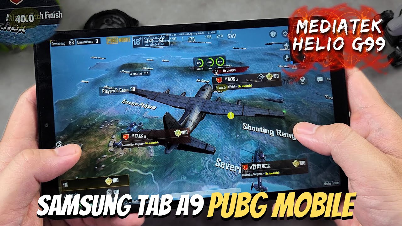 Samsung Galaxy Tab A9 PUBG test gaming NEW 2024 | MediaTek Helio G99