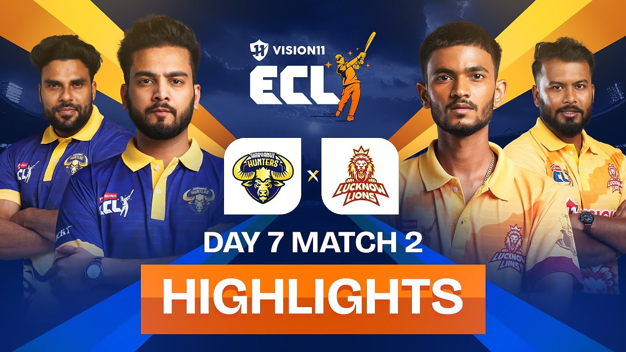 Rohit Lamba’s heroics saves the day for the Hunters 🔥 | Haryanvi Hunters vs Lucknow Lions | ECLT10