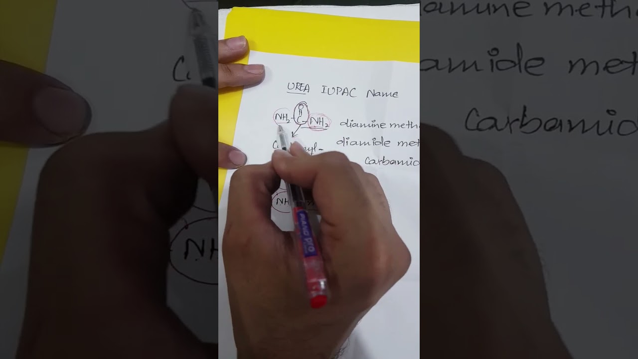 Amino v/s Amide |Naming of UREA| Carbonyldiamide or Carbamide