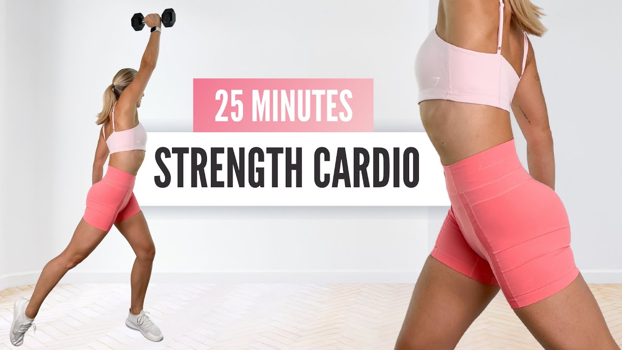 25 мин СИЛЬНАЯ КАРДИО тренировка // (гантели) СЖИГАЙТЕ ЖИР И ПОТЕРЯЙТЕ ВЕС