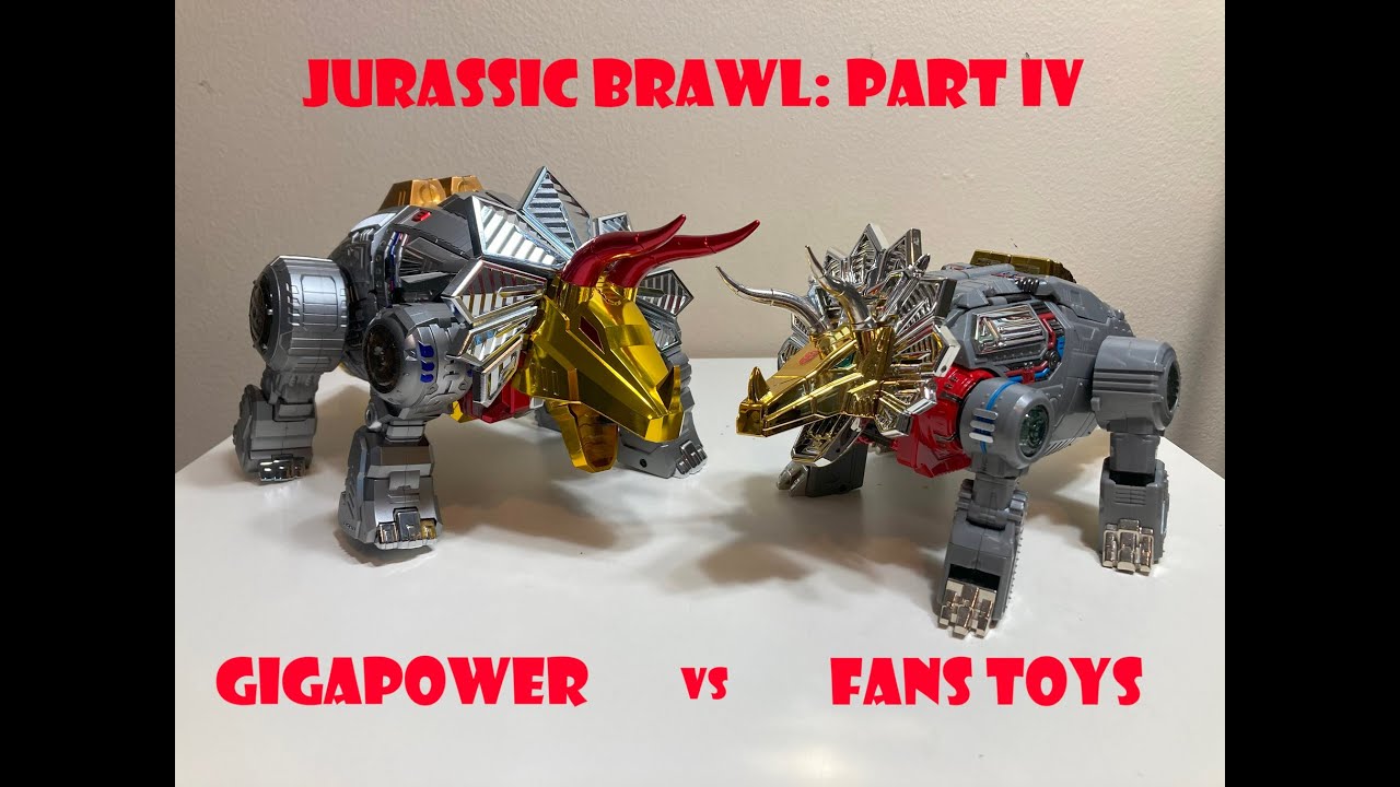 GIGAPOWER GRASSOR vs FANS TOYS SCORIA [JURASSIC BRAWL: PART IV]: FINCH COMPARES