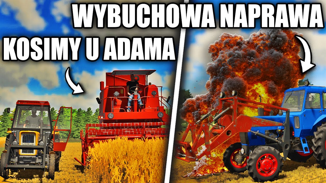 PRZYGODY WESOŁEGO ROLNIKA - WYBUCHOWA NAPRAWA KOŁA | E141 | FARMING SIMULATOR 22
