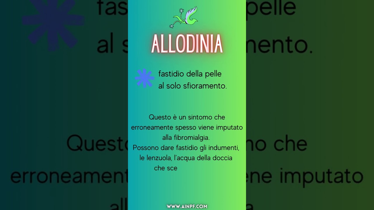 I SINTOMI SOMATICI della NPF  #sintomiNPF #Spilli #bruciori #dolorecronico #allodinia #iperalgesia