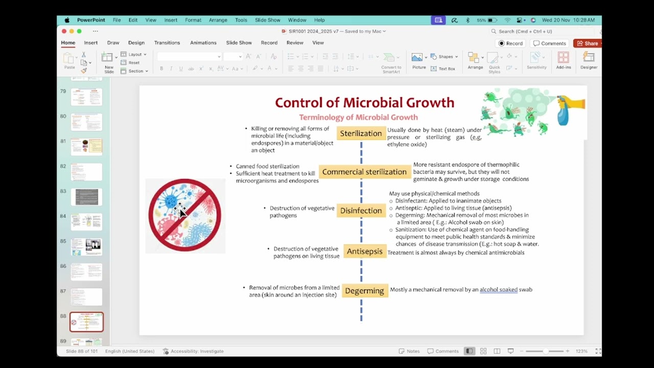 SIR1001 Lecture 6 Fundamental Microbiology