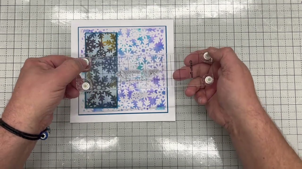 Stamping on a non sentimented card - CT9023 & JND508 - Precision Press Stamp & Handy Sentiments