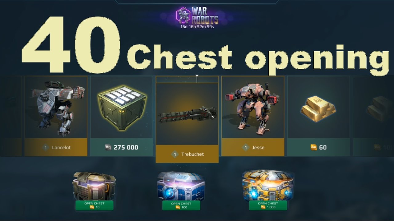 War Robots - Anniversary Event 40 Chest Opening