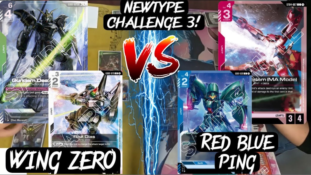 Две лучшие колоды для победы в третьем испытании Ньютайпа #gundam #gundamcardgame #tournament