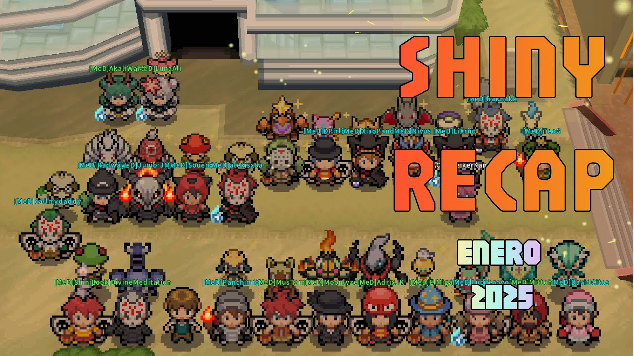 TEAM MED SHINY RECAP ENERO / JANUARY +120 Shinys - POKEMMO SHINY DEX MED: 449/604