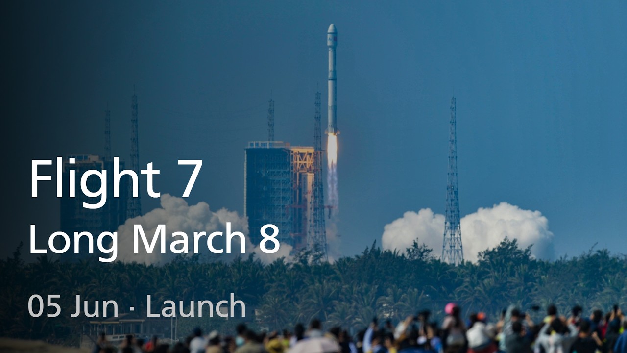 Live: Long March 8 Flight 7 Launch (No Commentary)