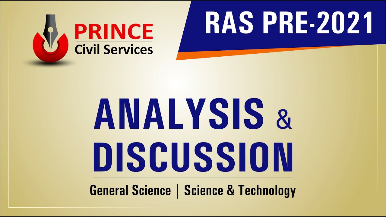 RAS Prelims 2021 | Paper Analysis & Solution |General Science and Sc. & Tech. Prince Civil Services