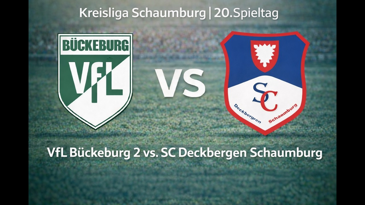 Kreisliga Schaumburg Herren 20. Spieltag VfL B&uuml;ckeburg vs. SC Deckbergen Schaumburg