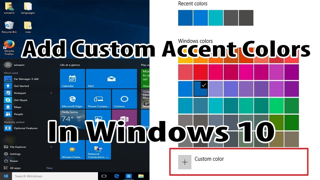 Best Way On How To Add Custom Accent Colors In Windows 10 - EASY GUIDE