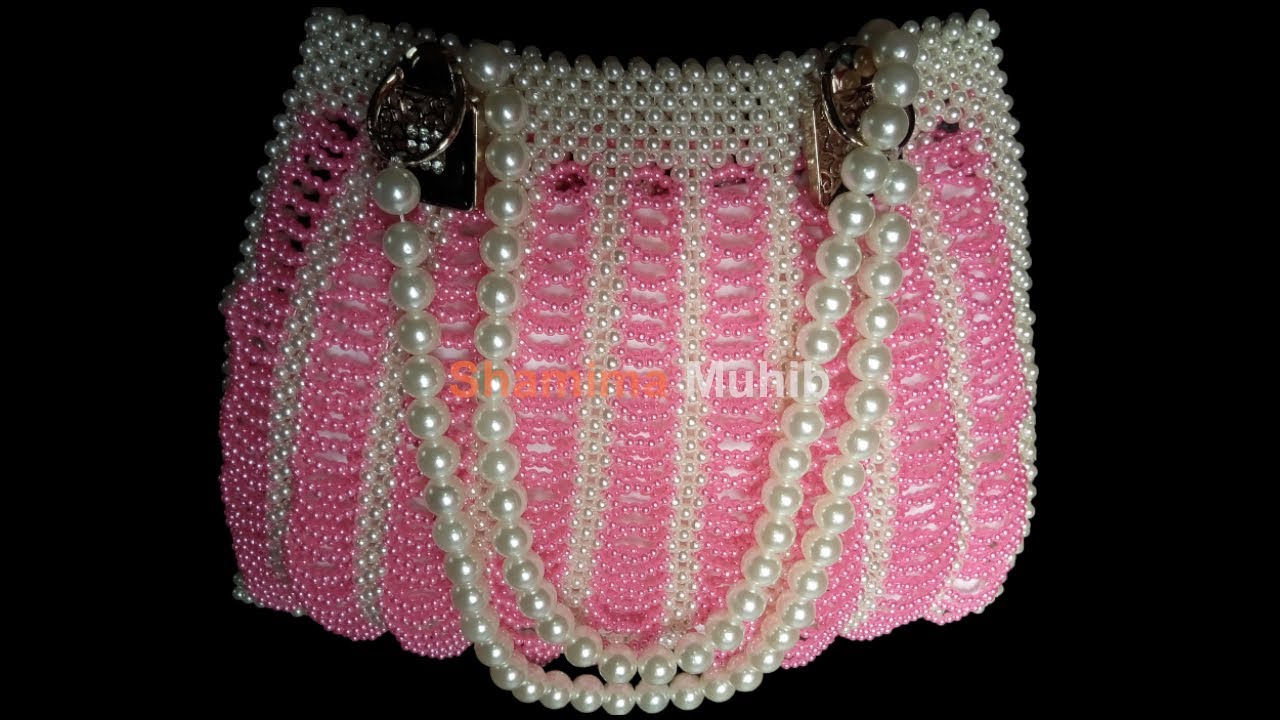 পুতির ব্যাগ/How to make a beaded Bag (part-2)/Beaded Ring Bag.
