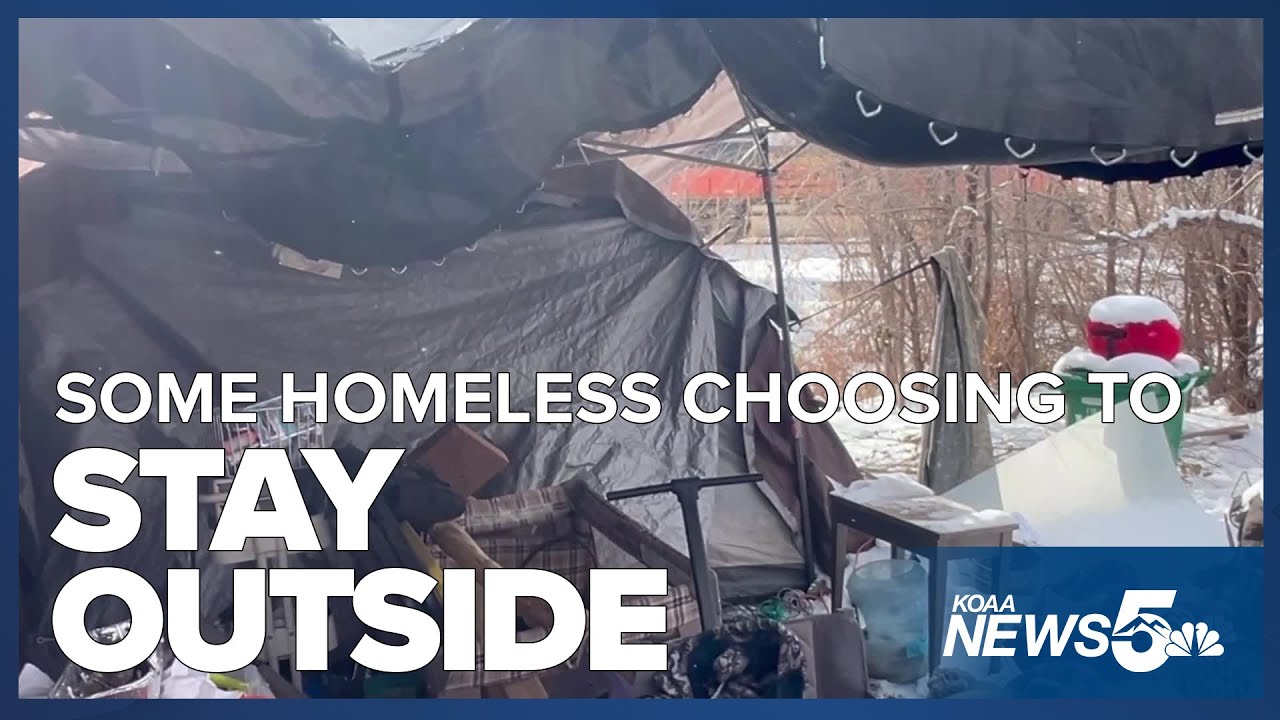 Some homeless choosing to stay outside and brave the cold